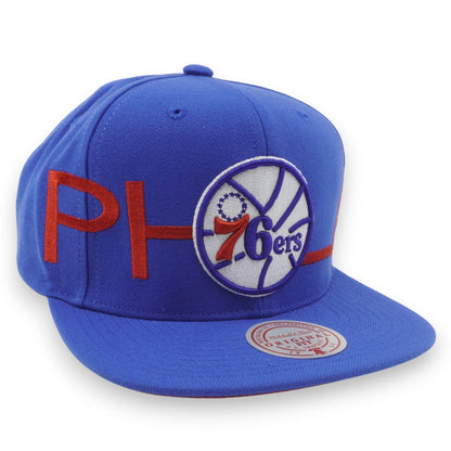 Mitchell & Ness Men's NBA Full Frontal Snapback Hwc 76Ers Snapback Caps