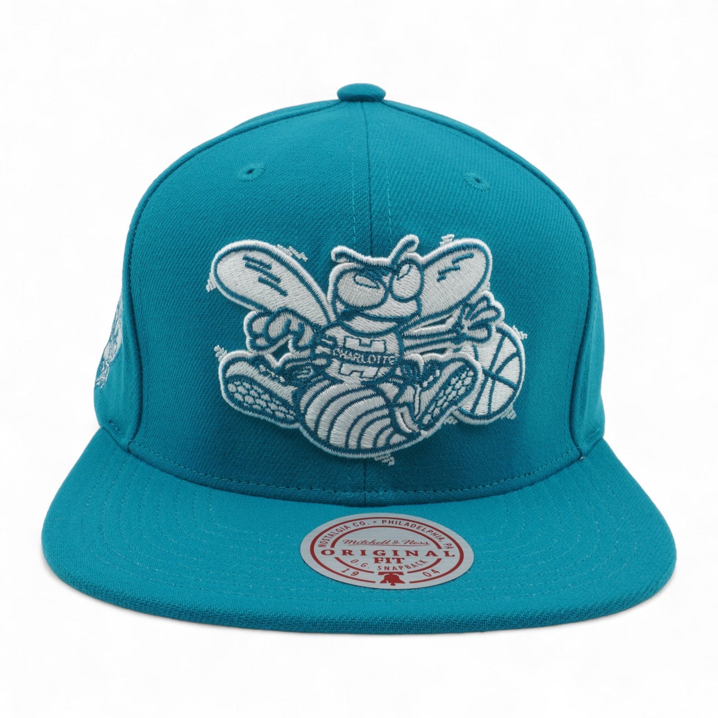 Men's Mitchell & Ness NBA Back To Basics Snapback Hwc Hornets