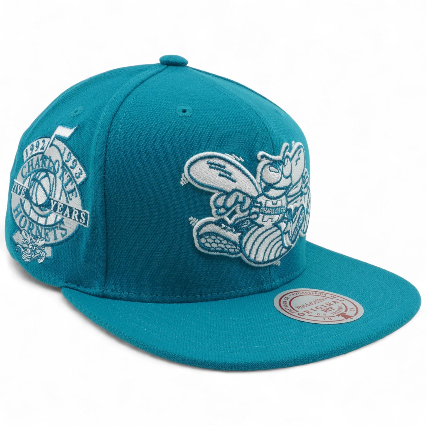Men's Mitchell & Ness NBA Back To Basics Snapback Hwc Hornets