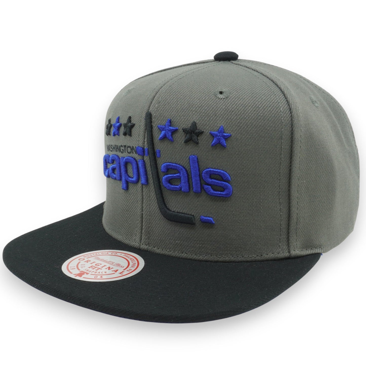 Men's Mitchell & Ness Nhl Storm Front Snapback Vntg Capitals - Grey