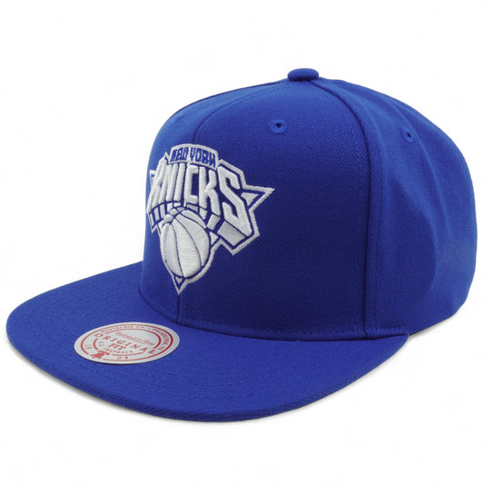 Mitchell & Ness Men's NBA Back To Basics Snapback Knicks Snapback Caps