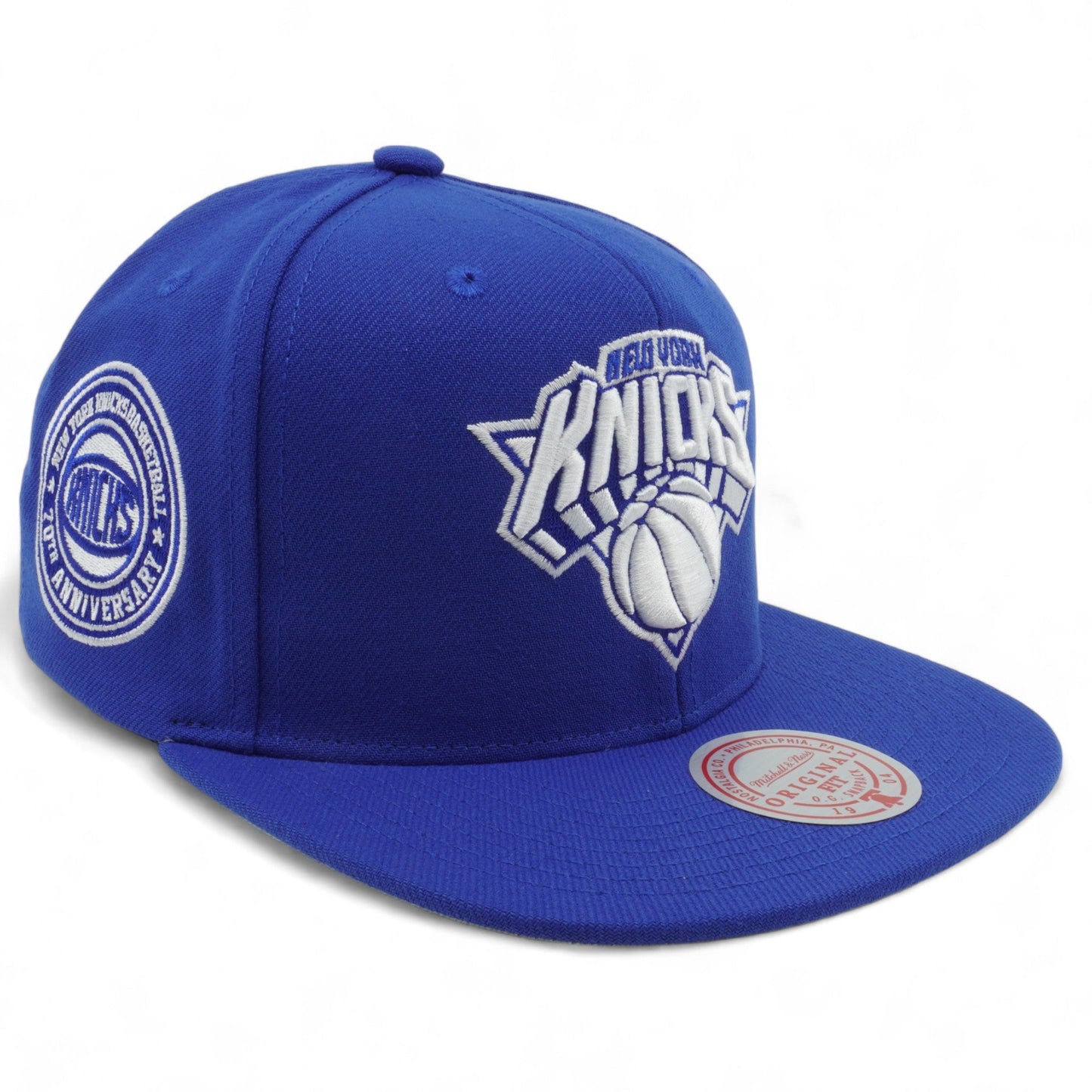Mitchell & Ness Men's NBA Back To Basics Snapback Knicks Snapback Caps