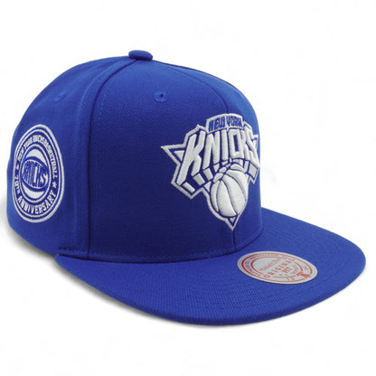 Mitchell & Ness Men's NBA Back To Basics Snapback Knicks Snapback Caps