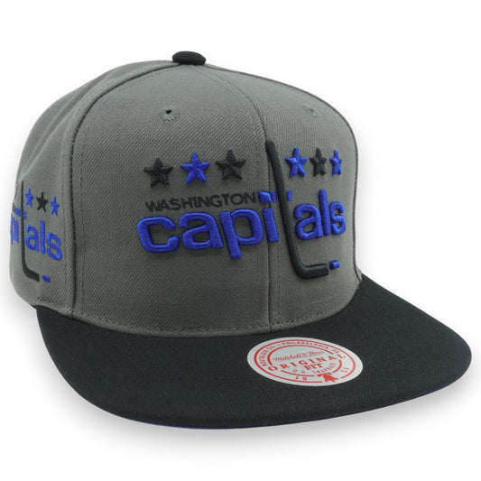 Men's Mitchell & Ness Nhl Storm Front Snapback Vntg Capitals - Grey