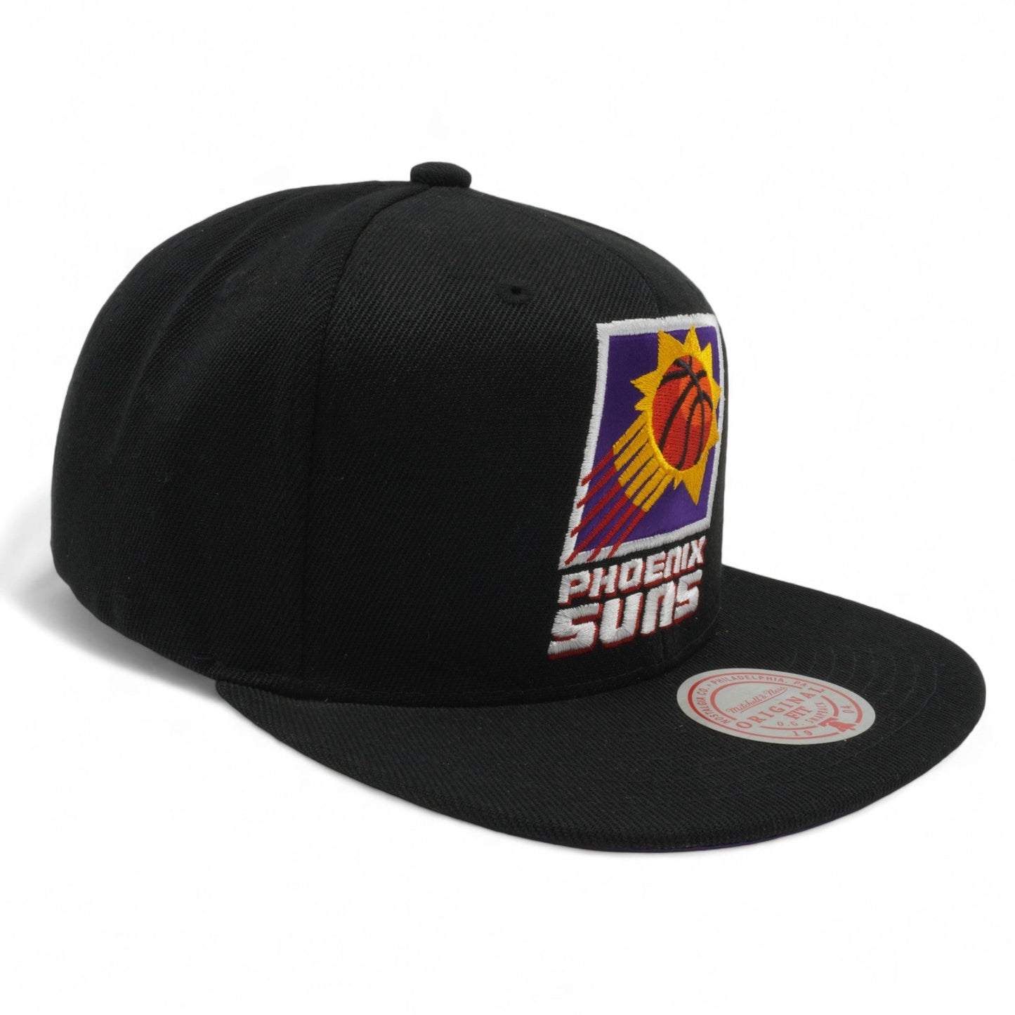 Men's Mitchell & Ness NBA Satin Under Snapback Hwc Suns