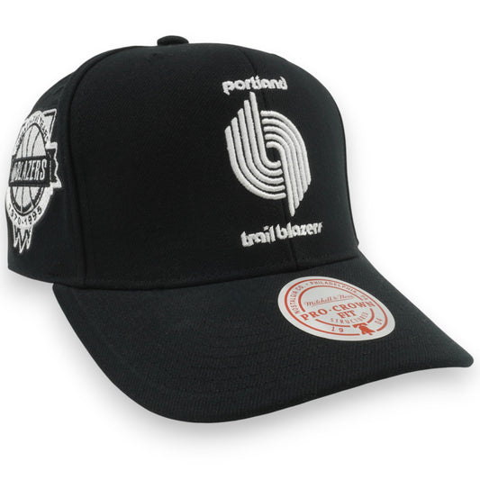 Men's Mitchell & Ness NBA Panda Pro Snapback Hwc Trail Blazers