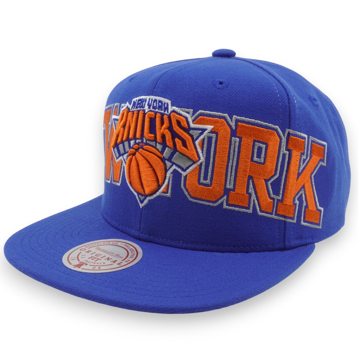 Men's Mitchell & Ness NBA Full Frontal Snapback Knicks - Blue