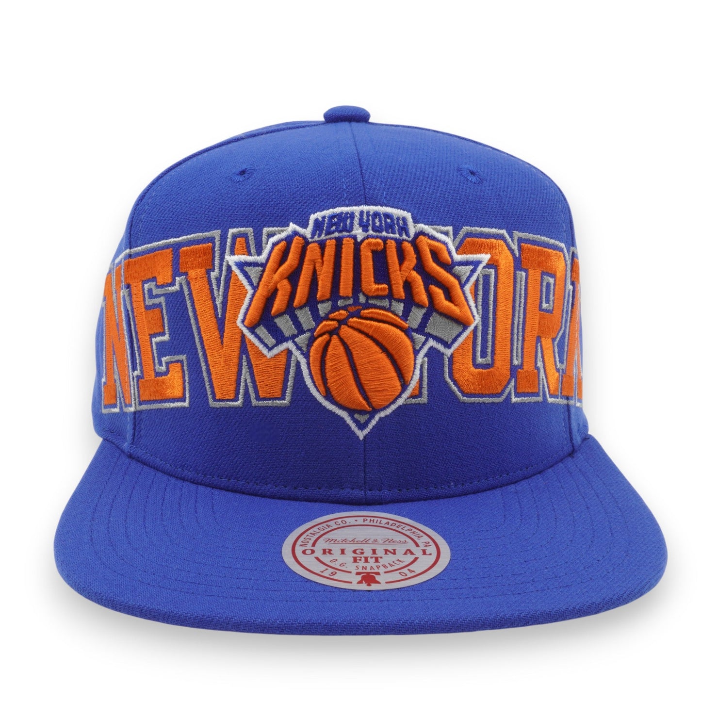 Men's Mitchell & Ness NBA Full Frontal Snapback Knicks - Blue