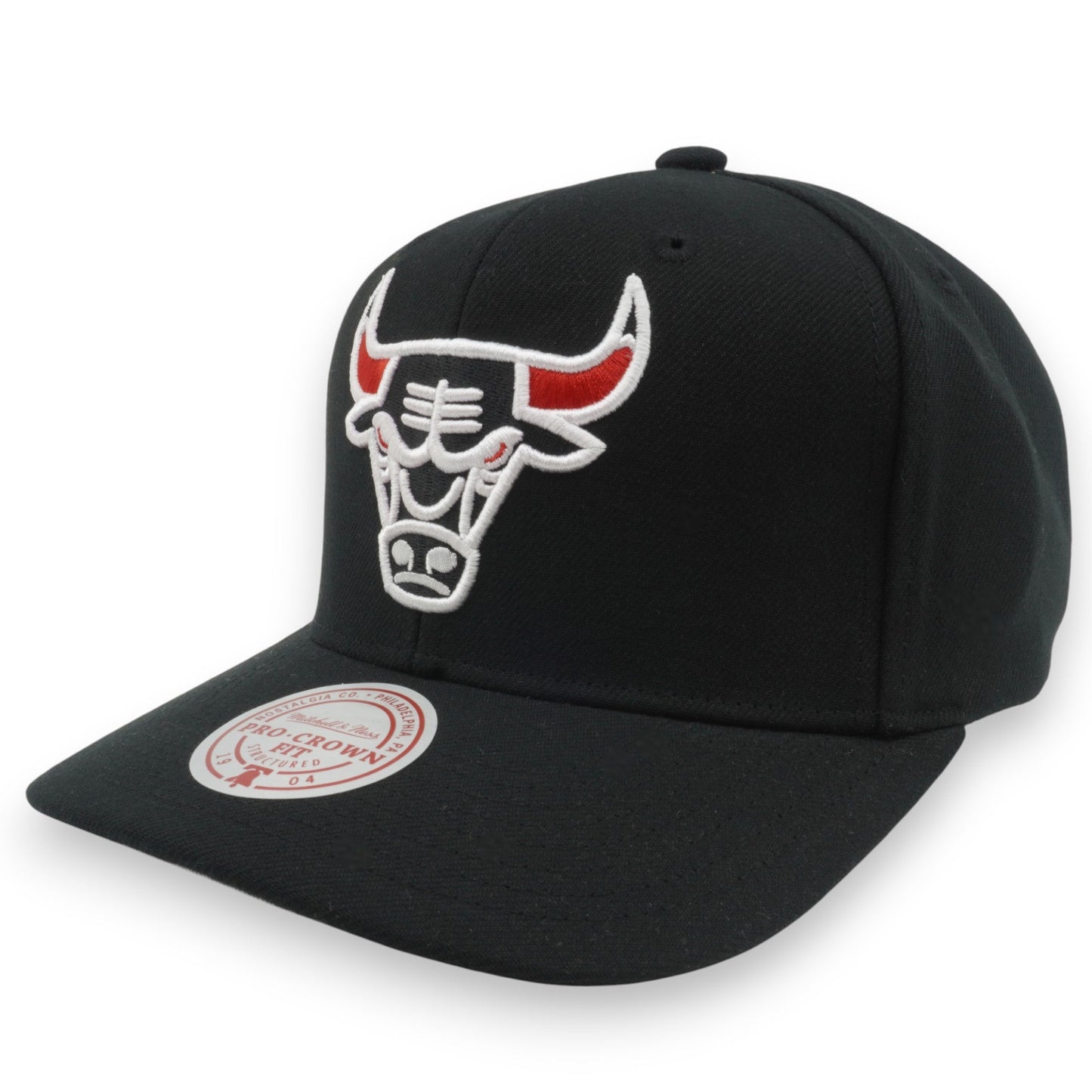 Men's Mitchell & Ness NBA Team Flip Pro Snapback Bulls - Black