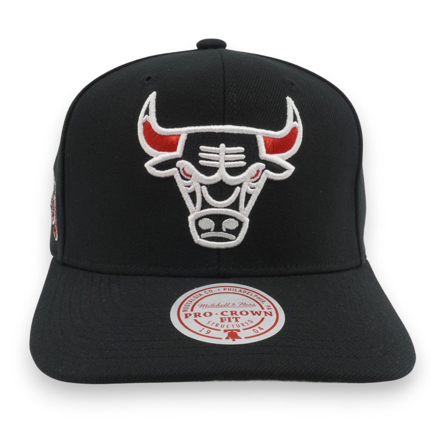 Men's Mitchell & Ness NBA Team Flip Pro Snapback Bulls - Black