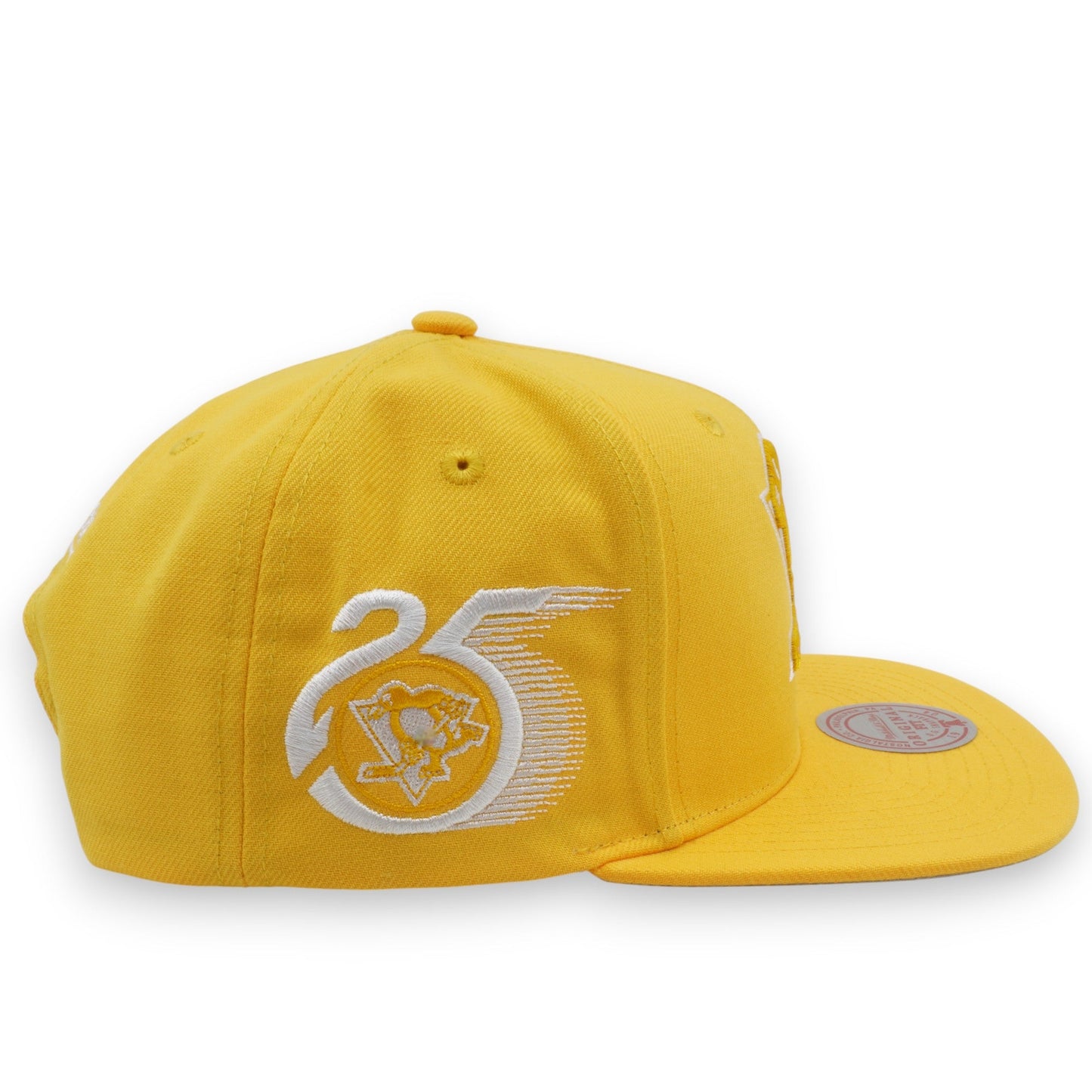 Men's Mitchell & Ness Nhl Back To Basics Snapback Penguins - Yellow
