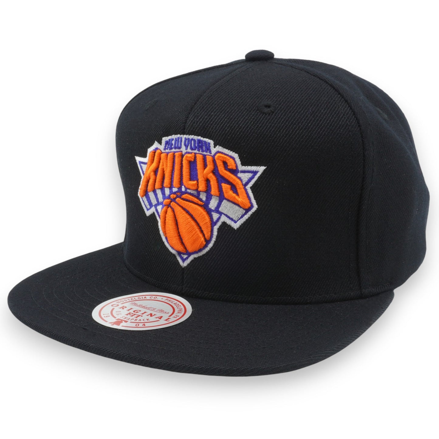 Men's Mitchell & Ness NBA Primary Logo Snapback Knicks - Black