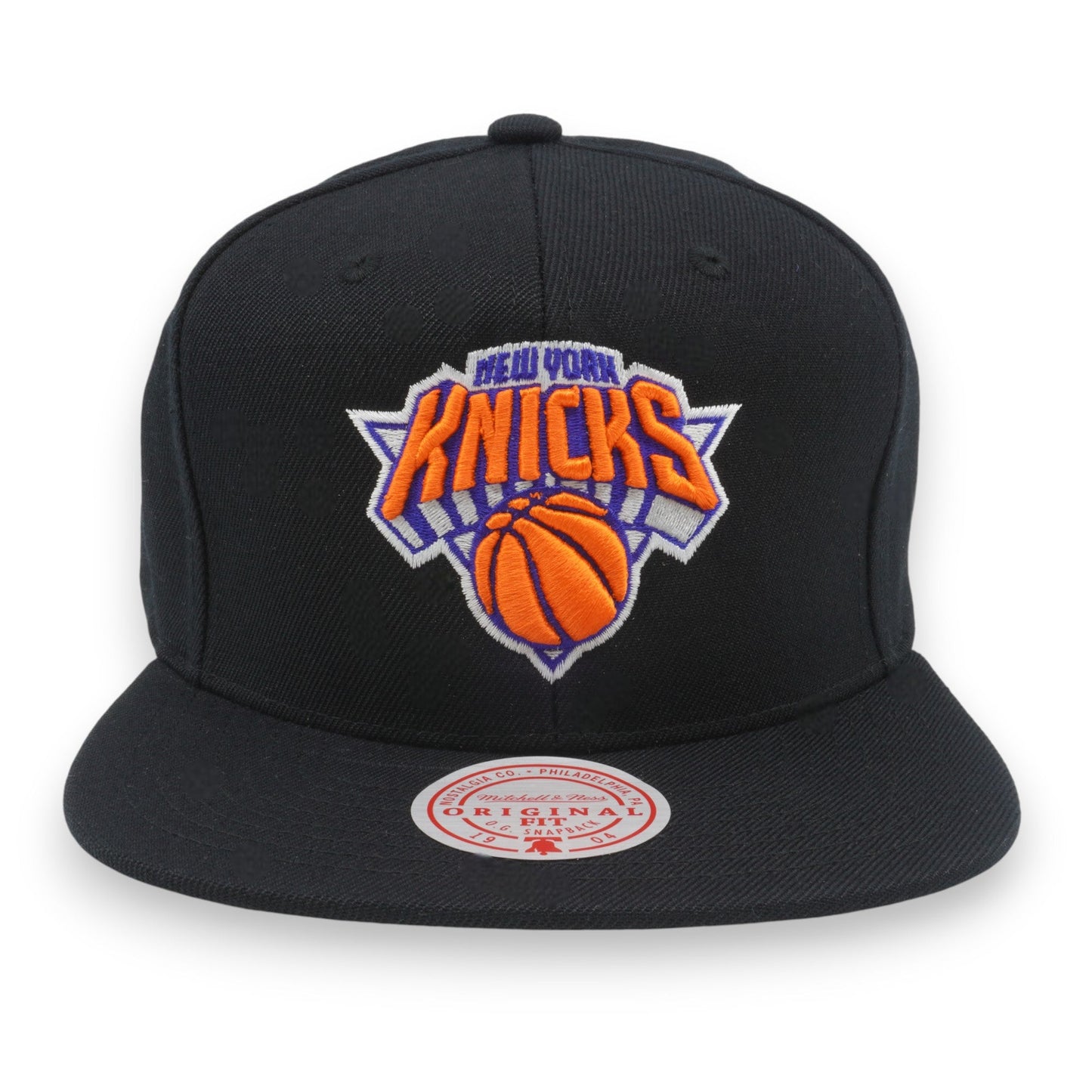 Men's Mitchell & Ness NBA Primary Logo Snapback Knicks - Black