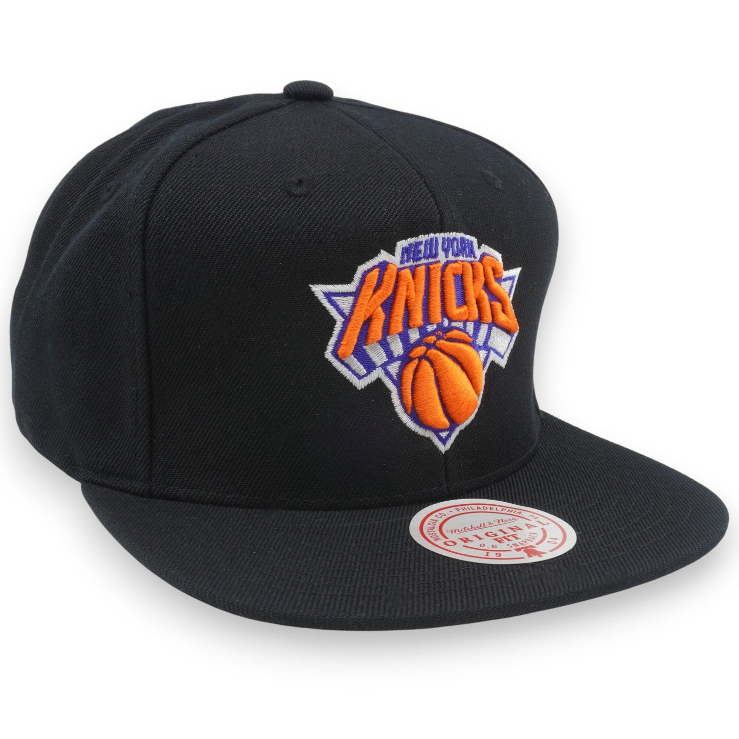 Men's Mitchell & Ness NBA Primary Logo Snapback Knicks - Black