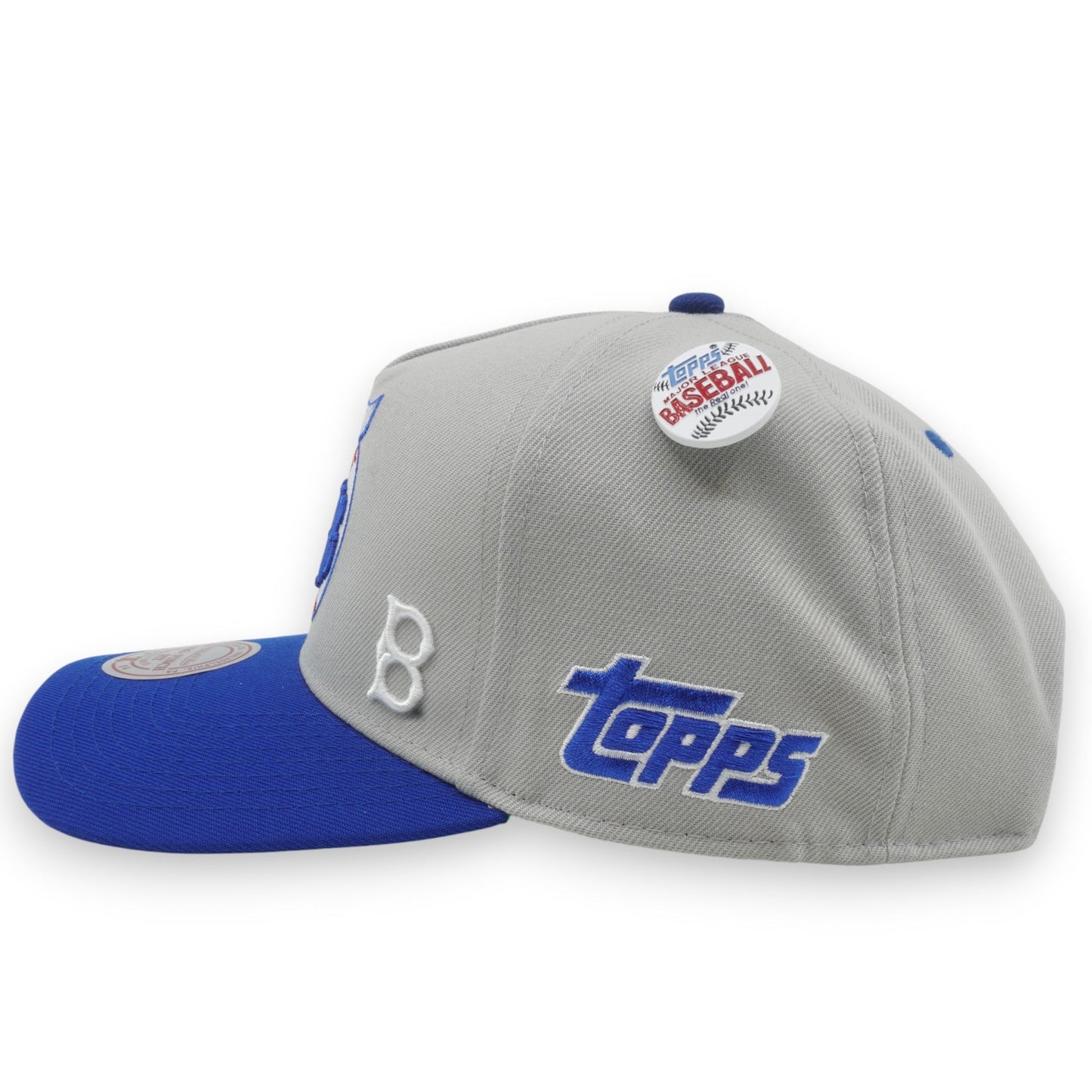 Men's Mitchell & Ness MLB Team Ball Pro Snapback Coop Dodgers - Grey