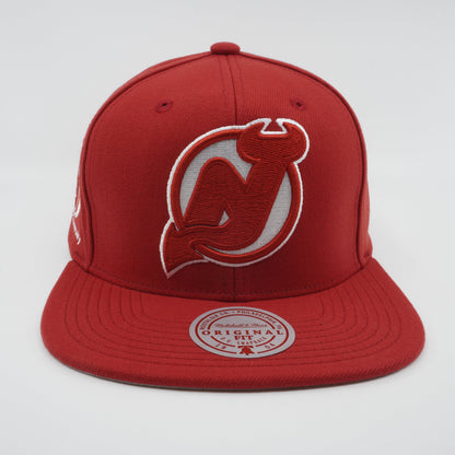 Mitchell & Ness Men's NHL Back To Basics Snapback Devils Snapback Caps