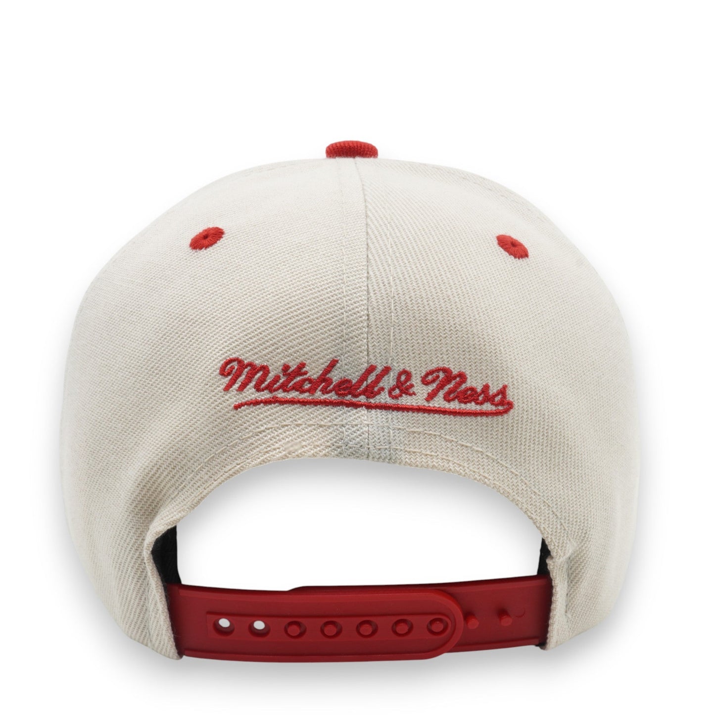 Men's Mitchell & Ness MLB Retro Type Pro Snapback Braves - Off White