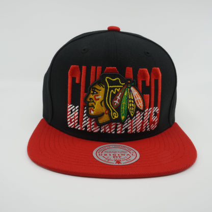 Mitchell & Ness Men's NHL Cross Check Snapback Blackhawks Snapback Caps