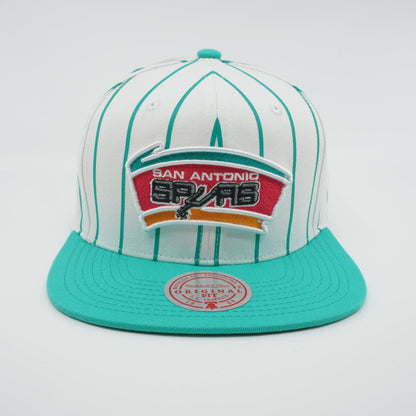 Mitchell & Ness Men's NBA Retro Pinstripe Snapback Hwc Spurs Snapback Caps