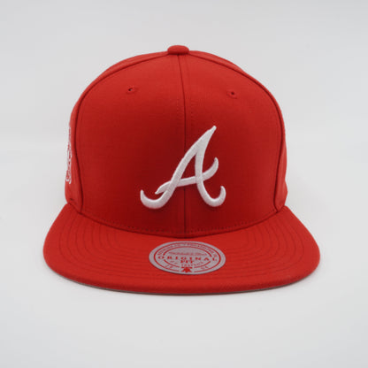 Mitchell & Ness Men's MLB Back To Basics Snapback Braves Snapback Caps