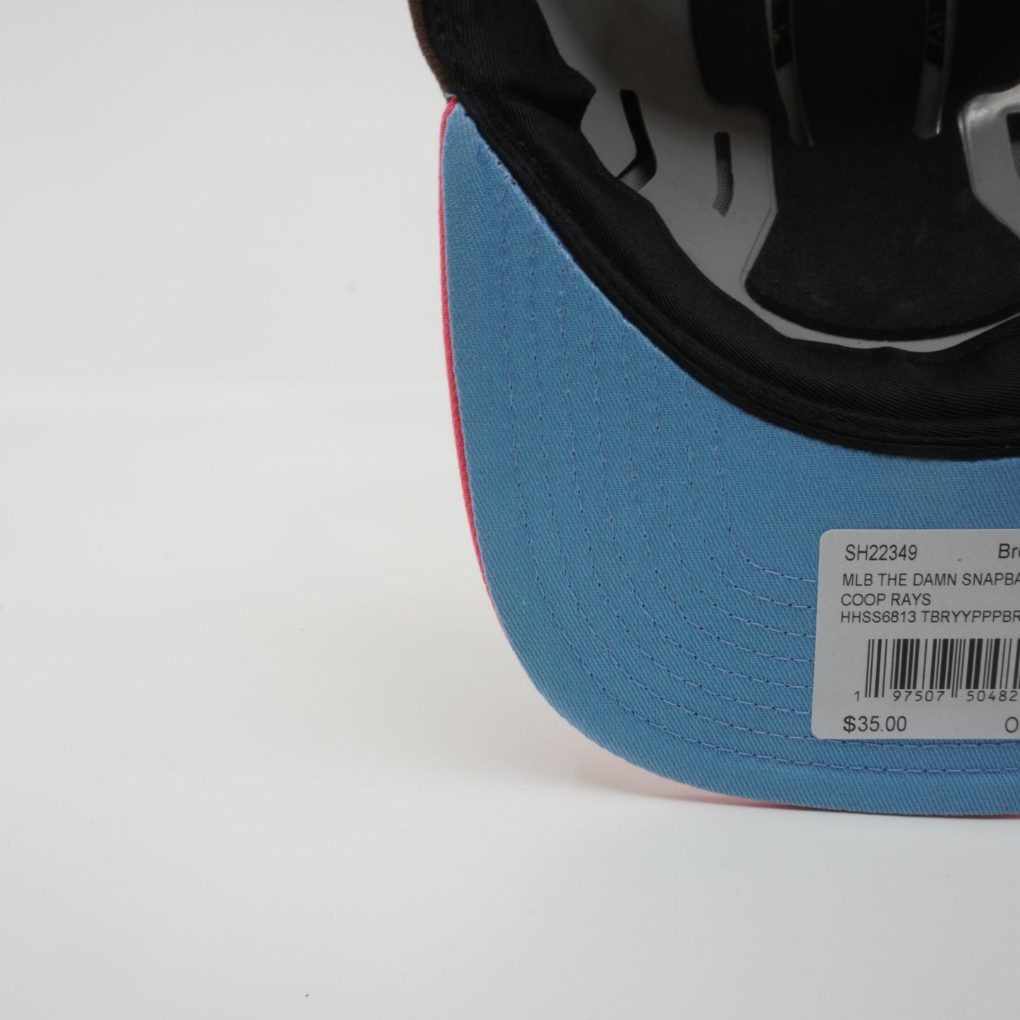 Men's Mitchell & Ness MLB The Damn Snapback Coop Rays - Brown