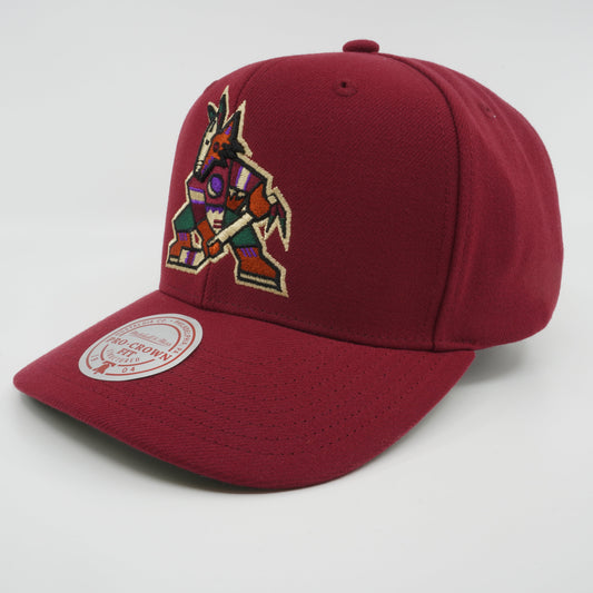 Men's Mitchell & Ness Nhl Team Ground 2.0 Pro Snapback Coyotes - Maroon