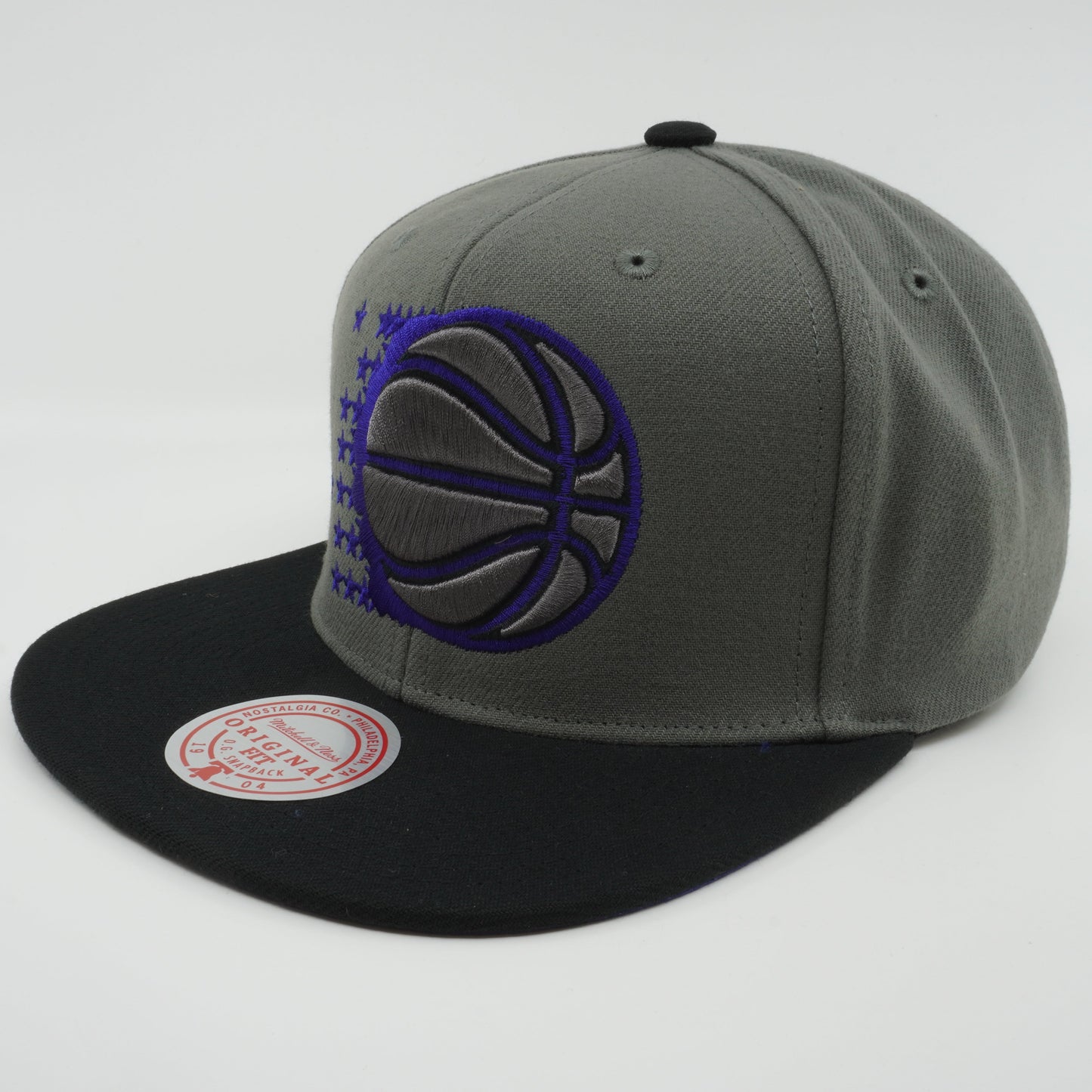 Men's Mitchell & Ness NBA Storm Front Snapback Hwc Magic - Grey