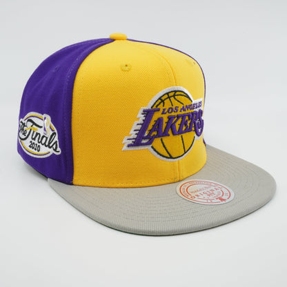 Mitchell & Ness Men's NBA Block Out Snapback Lakers Snapback Caps