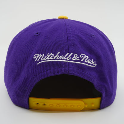 Mitchell & Ness Men's NBA Block Out Snapback Lakers Snapback Caps