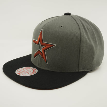 Mitchell & Ness Men's MLB Storm Front Snapback Coop Astros Snapback Caps