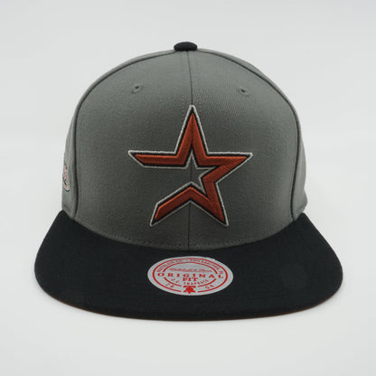 Mitchell & Ness Men's MLB Storm Front Snapback Coop Astros Snapback Caps
