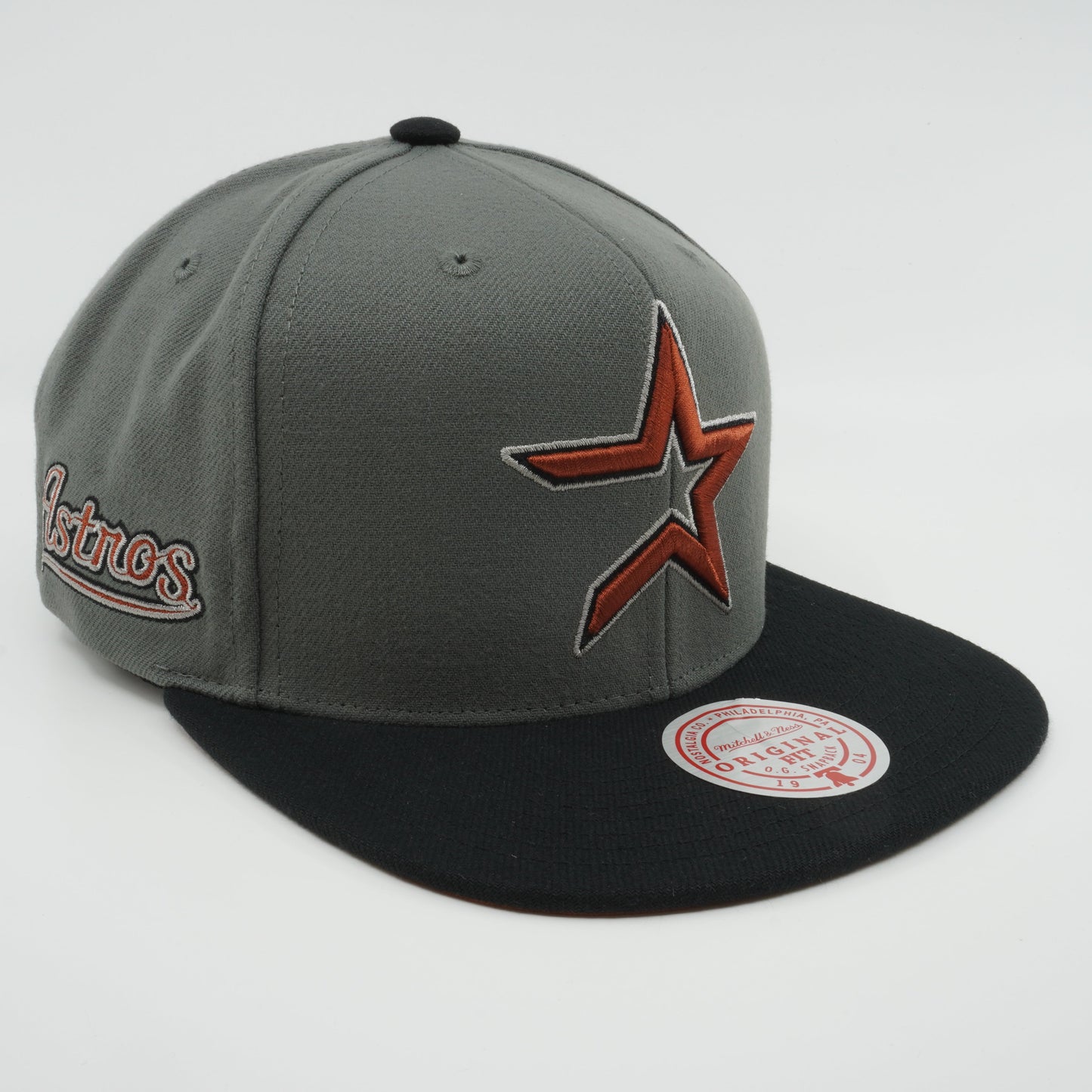 Men's Mitchell & Ness MLB Storm Front Snapback Coop Astros - Grey