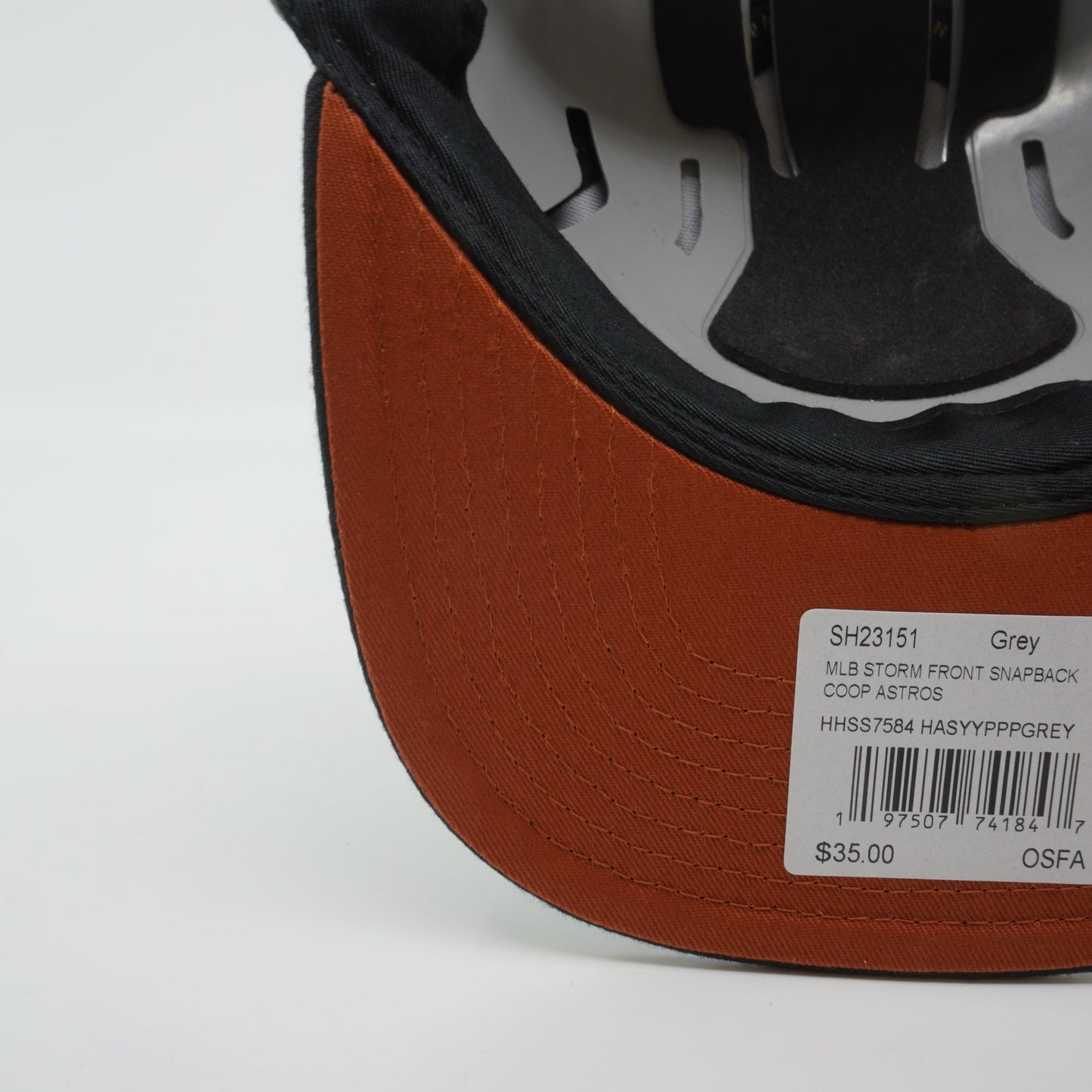 Men's Mitchell & Ness MLB Storm Front Snapback Coop Astros - Grey