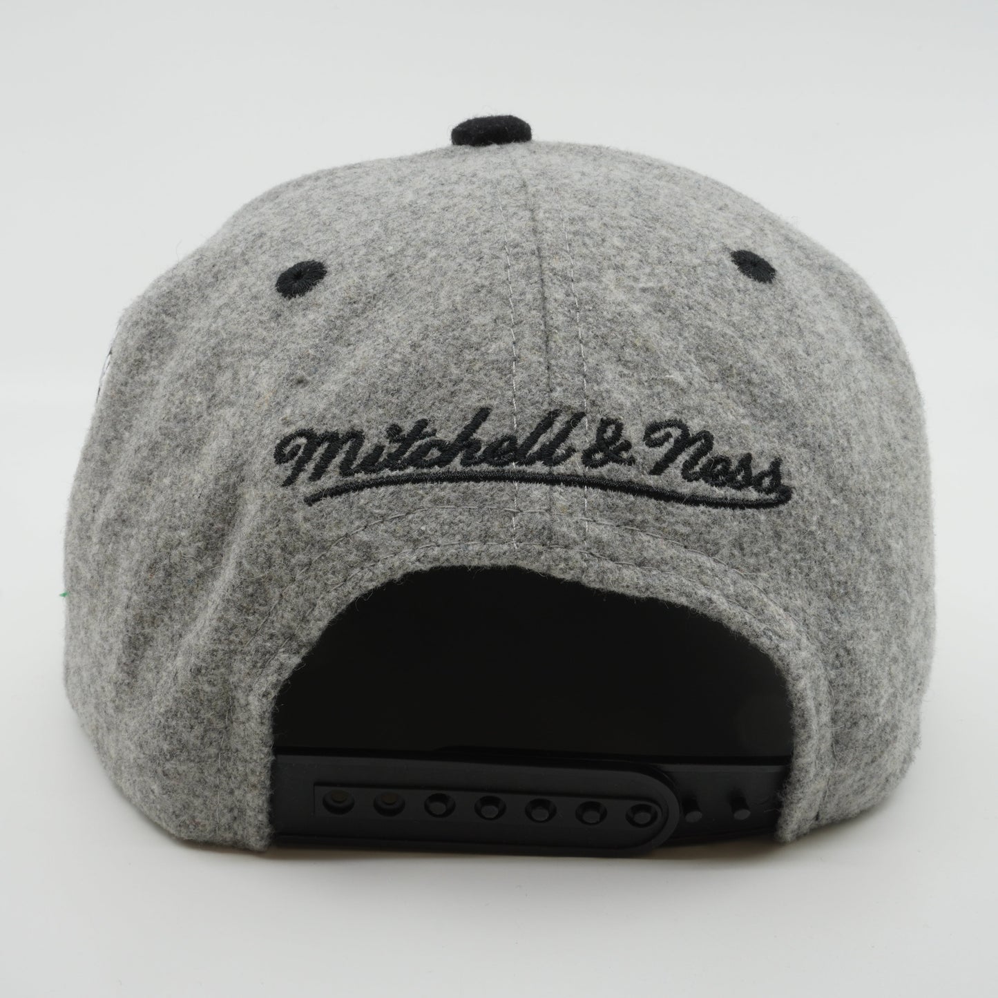 Men's Mitchell & Ness NBA Melton Patch Snapback Nets - Grey