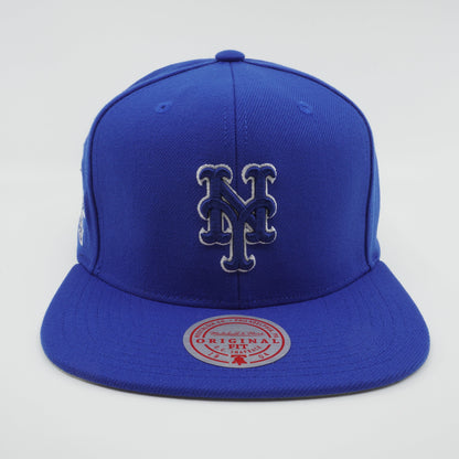 Mitchell & Ness Men's MLB Back To Basics Snapback Mets Blue