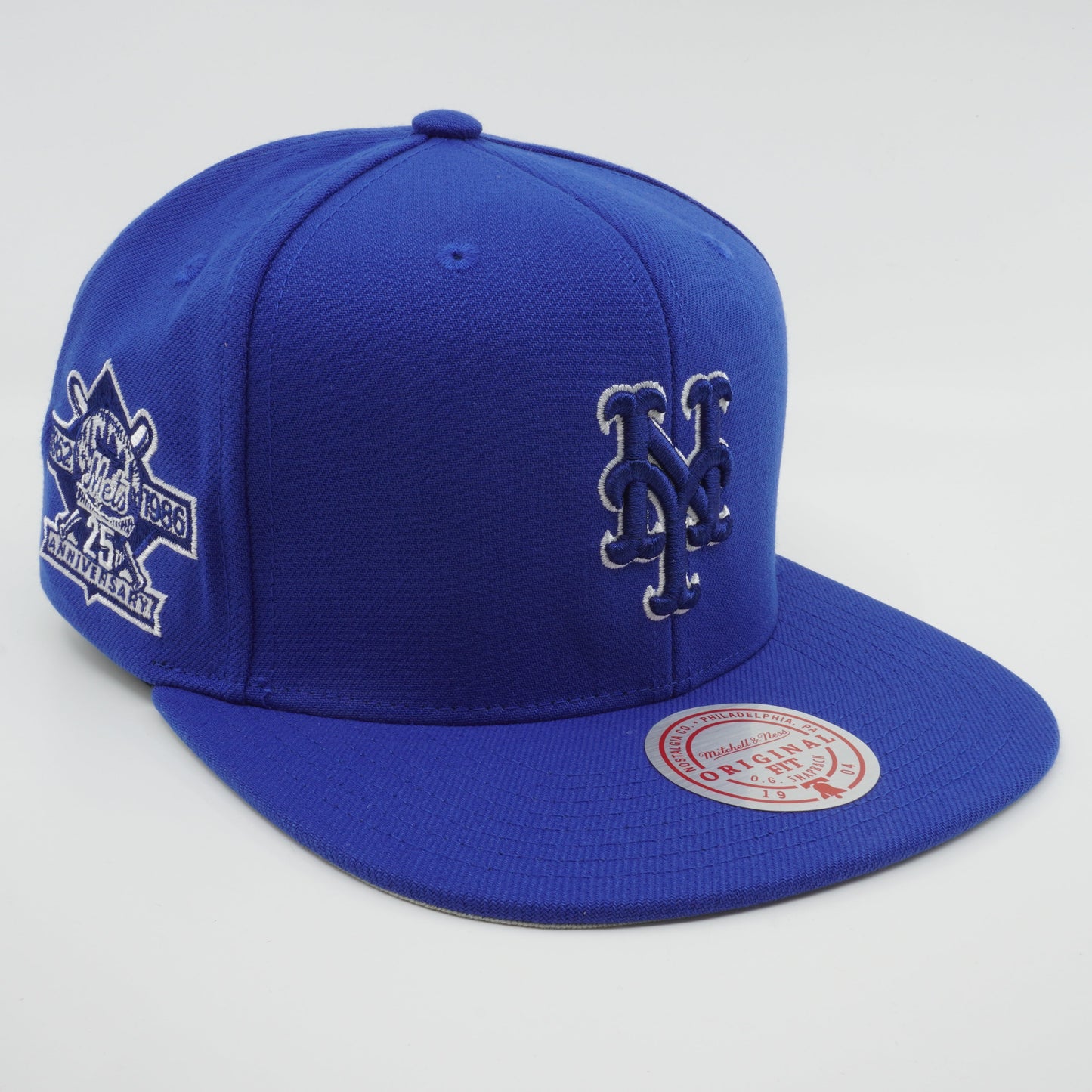 Mitchell & Ness Men's MLB Back To Basics Snapback Mets Blue
