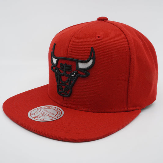 Men's Mitchell & Ness NBA Team Ground 2.0 Snapback Bulls - Red