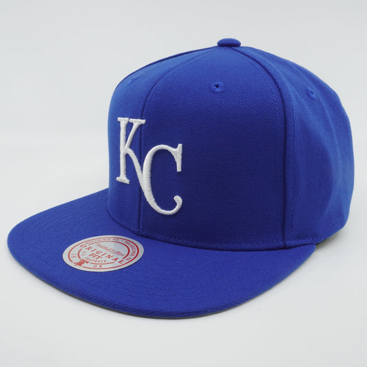 Mitchell & Ness Men's MLB Back To Basics Snapback Royals Snapback Caps