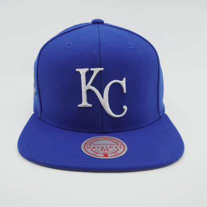 Mitchell & Ness Men's MLB Back To Basics Snapback Royals Snapback Caps