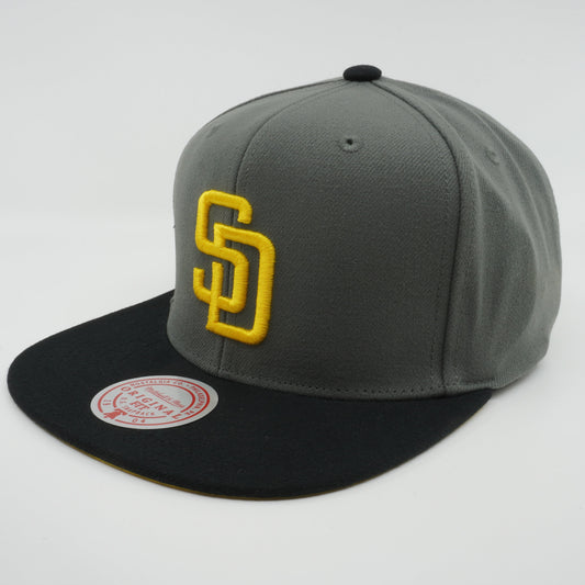 Men's Mitchell & Ness MLB Storm Front Snapback Padres - Grey