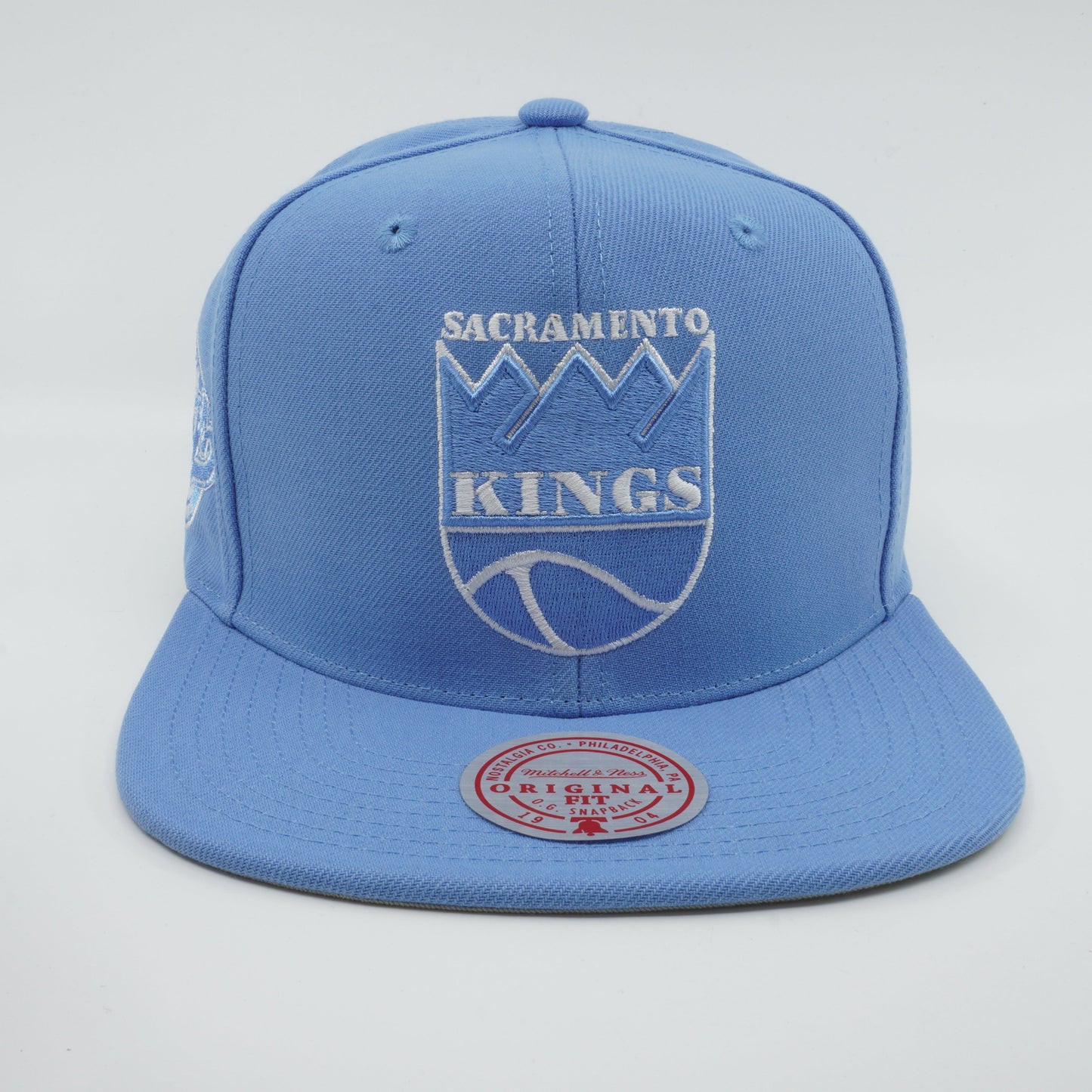 Men's Mitchell & Ness NBA Back To Basics Snapback Hwc Kings - Light Blue
