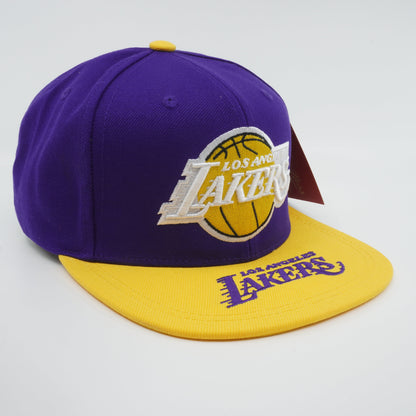 Mitchell & Ness Men's NBA Logo Bill Snapback Lakers Snapback Caps