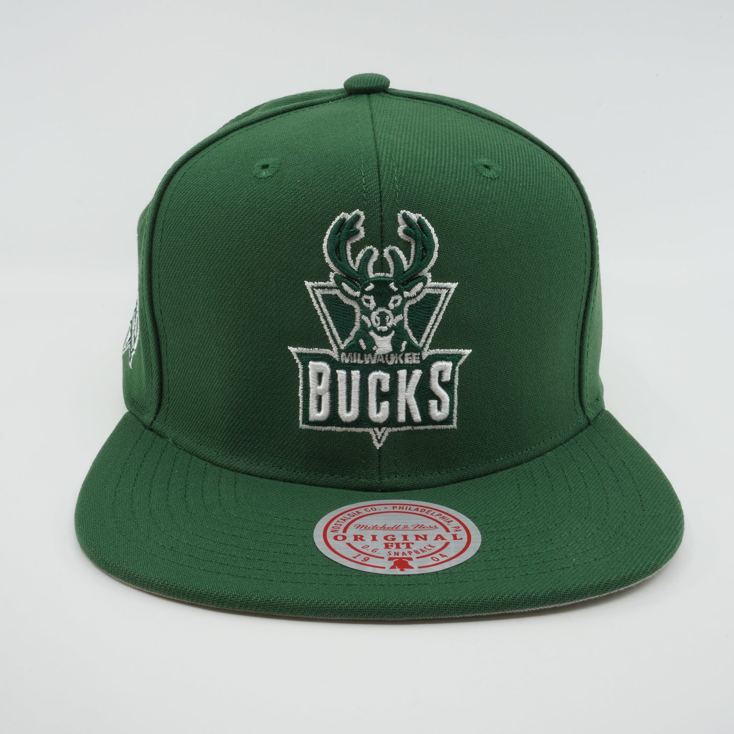 Men's Mitchell & Ness NBA Back To Basics Snapback Hwc Bucks - Green