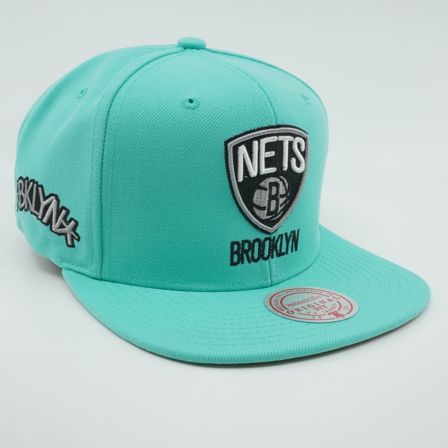 Men's Mitchell & Ness NBA Gift Box Blue Snapback Nets - Teal-Black
