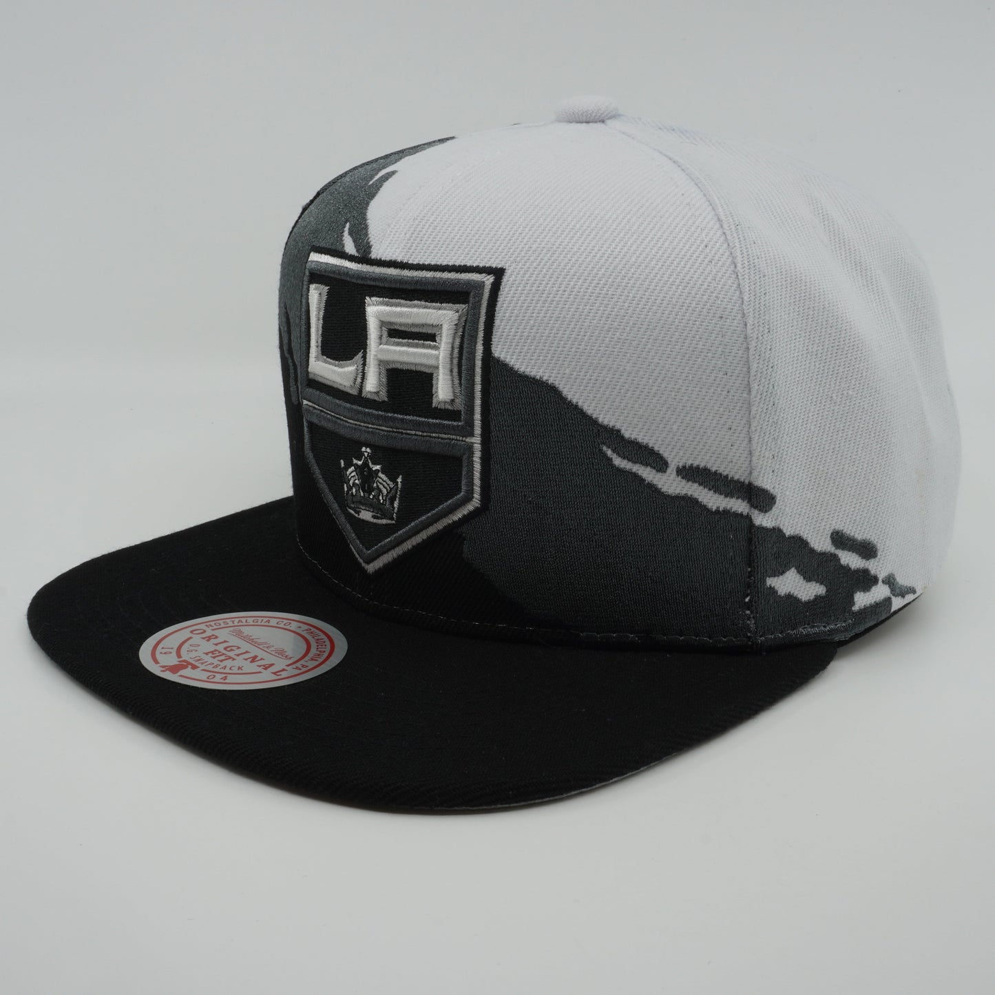 Men's Mitchell & Ness Nhl Paintbrush Snapback Kings - Black-White