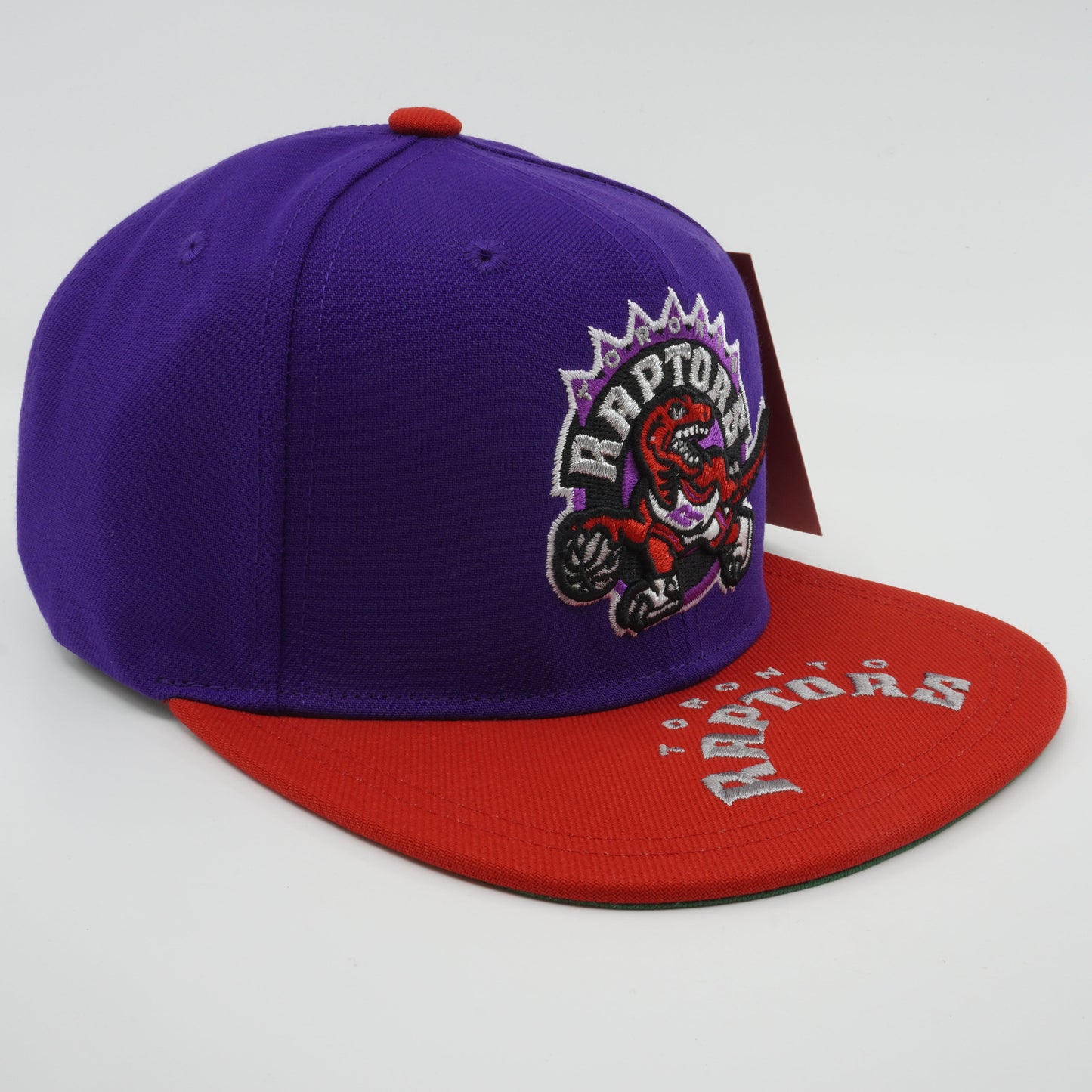 Men's Mitchell & Ness NBA Logo Bill Snapback Hwc Raptors - Purple-Red