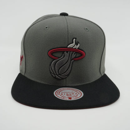 Mitchell & Ness Men's NBA Storm Front Snapback Heat Snapback Caps