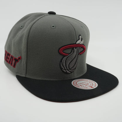 Mitchell & Ness Men's NBA Storm Front Snapback Heat Snapback Caps
