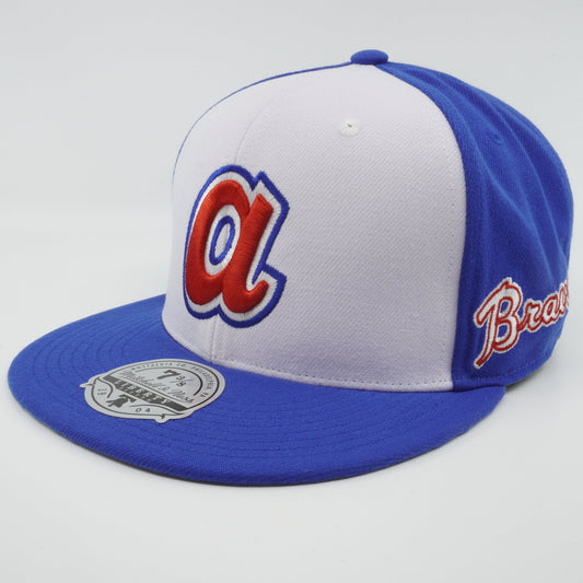 Mitchell & Ness Men's MLB Evergreen Fitted Coop Braves Fitted Caps