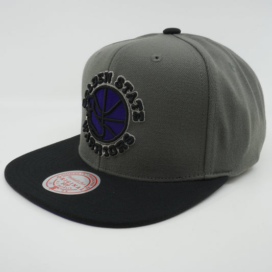 Mitchell & Ness Men's NBA Storm Front Snapback Hwc Warriors Snapback Caps